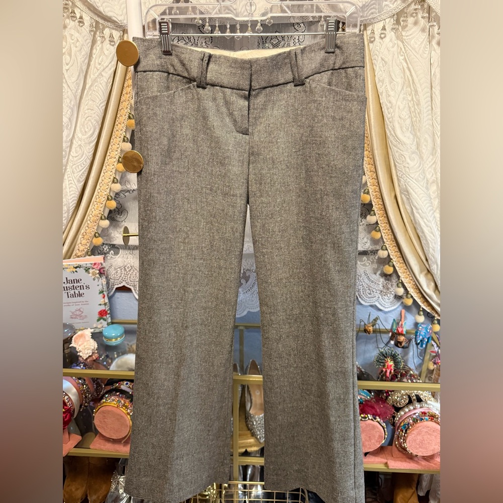 The Limited flat front wool trousers.